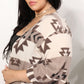 Sew In Love Full Size Cardigan with Aztec Pattern