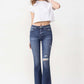 Luna Full Size High Rise Flare Jeans