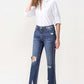 Jackie Full Size High Rise Crop Straight Leg Jeans