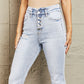 BAYEAS High Waisted Button Fly Flare Jeans