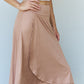 Ninexis First Choice High Waisted Flare Maxi Skirt in Camel