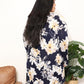 Sew In Love  Full Size Flower Print Shirt Dress