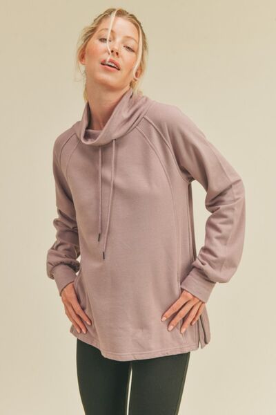 Fairly Kimberly C Drawstring Side Zip Sweatshirt