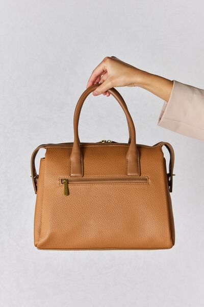 Heather David Jones Medium PU Leather Handbag