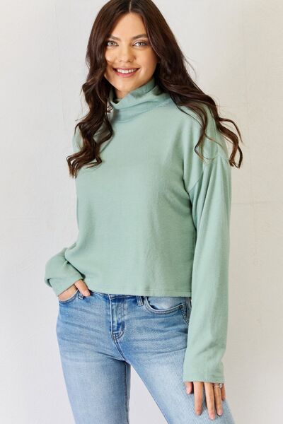 Sage HYFVE Long Sleeve Turtleneck Top