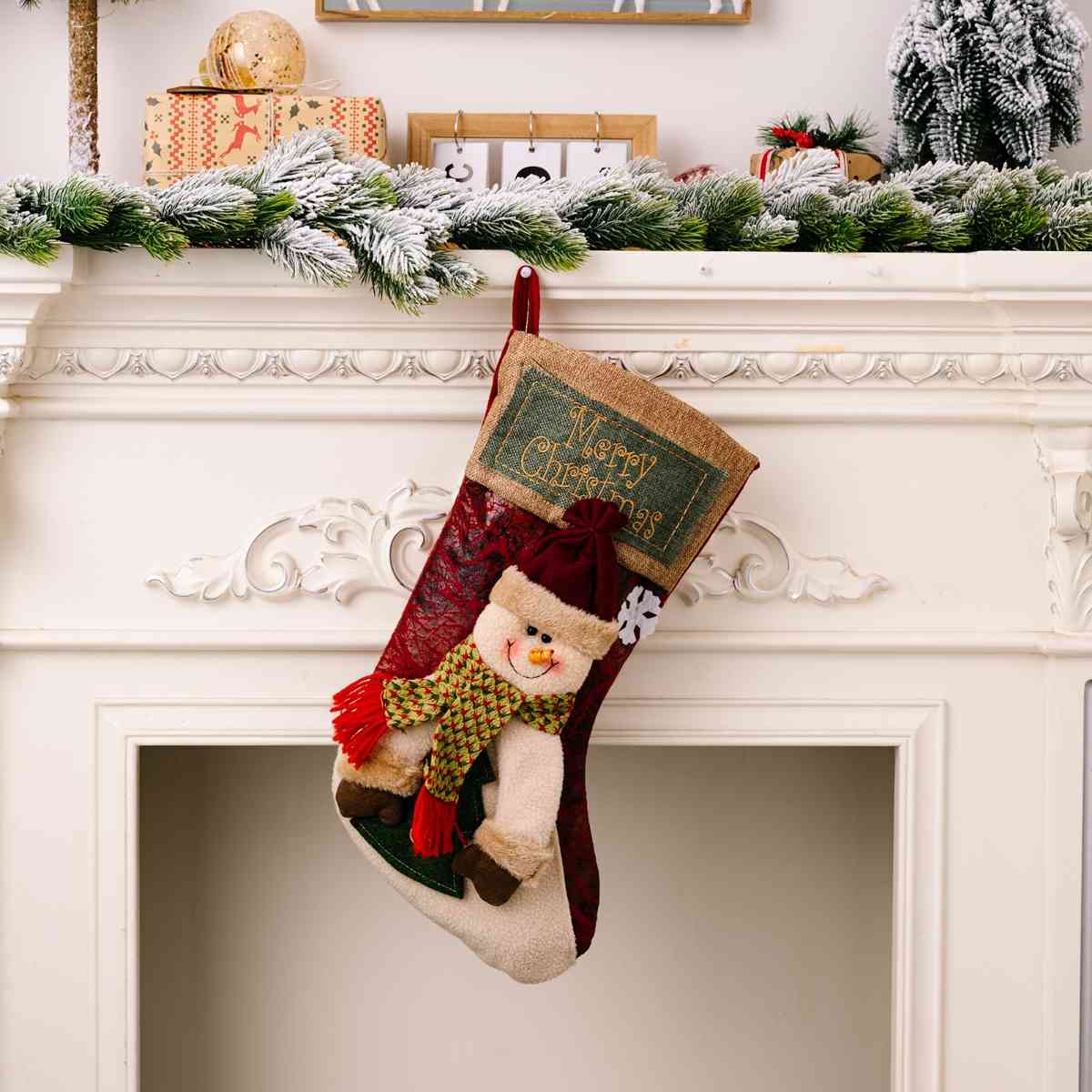 MERRY CHRISTMAS Stocking Hanging Widget
