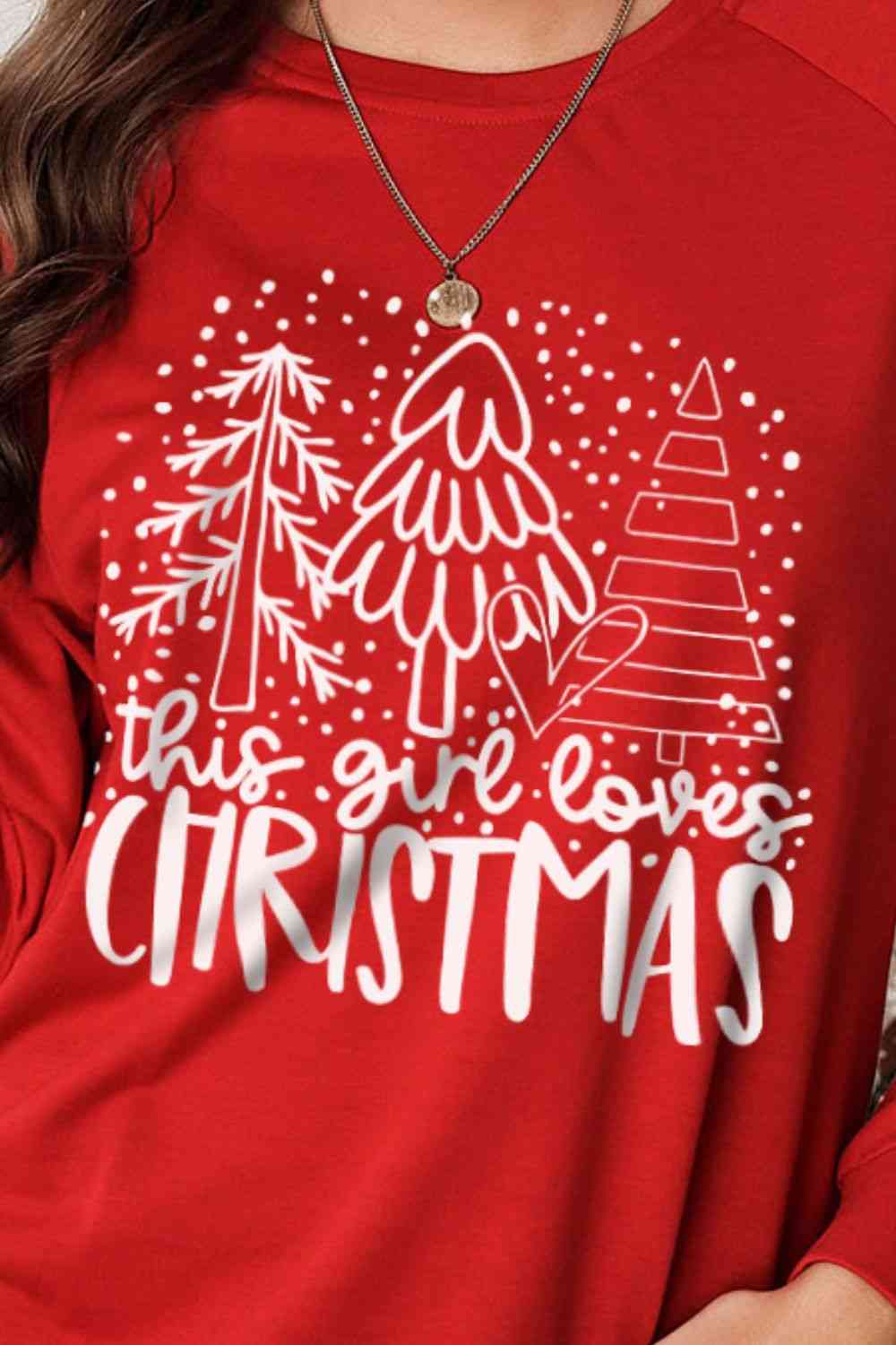 Christmas Tree Round Neck Sweatshirt