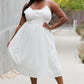 White Birch Full Size Lace Detail Sleeveless Lace Midi Dress