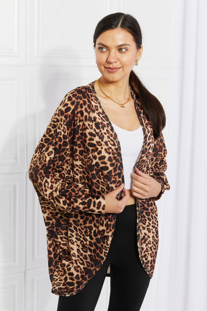 Young & Wild Leopard Print Cardigan