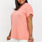 Zenana Simply Comfy Full Size V-Neck Loose Fit Shirt