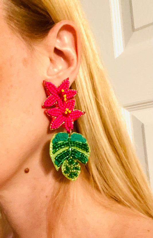 Beaded Tropics Earrings
