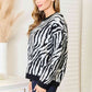 Heimish Full Size Zebra Print Sweater