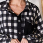 Patty Hailey & Co Full Size Plaid Button Up Jacket