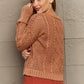 HEYSON Soft Focus Full Size Wash Cable Knit Cardigan