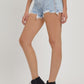RISEN Full Size High Rise Rhinestone Strap Embellished Denim Shorts