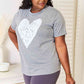 Simply Love Heart Graphic Cuffed Short Sleeve T-Shirt