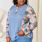Sew In Love Full Size Waffle Knit Tribal Print Top