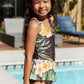 Marina West Swim Clear Waters Swim Dress in Aloha Brown **** Final Sale