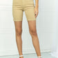 Mariana Full Size Midrise Khaki Cuffed Bermuda Shorts