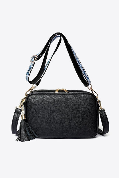 Forever Faux Leather Tassel Crossbody Bag