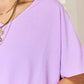 Purple Haze Zenana Texture Short Sleeve T-Shirt