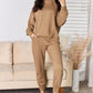 Tan RISEN High Rise Relaxed Joggers