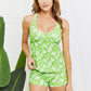Marina West Swim By The Shore Full Size Two-Piece Swimsuit in Blossom Green  ** Final Sale