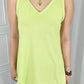 Chance of Sun Full Size Ribbed V-Neck Tank in Green