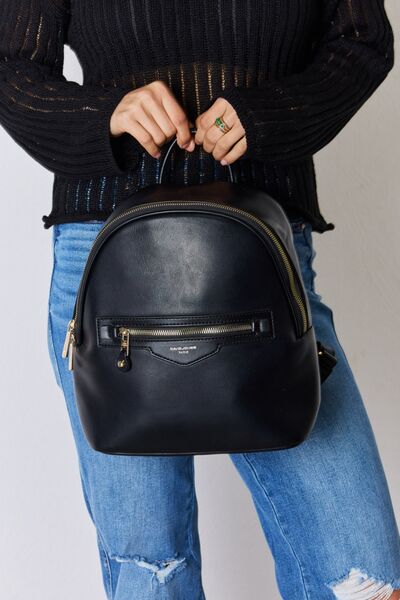 Barley David Jones PU Leather Backpack