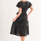 And The Why Textured Tiered Midi Dress