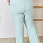 Minty RISEN Full Size High Waist Ultra Soft Knit Flare Pants