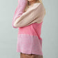 Loved VERY J Color Block Long Sleeve Sweater