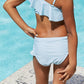 Marina West Swim Vacay Mode Two-Piece Swim Set in Pastel Blue **** Final Sale