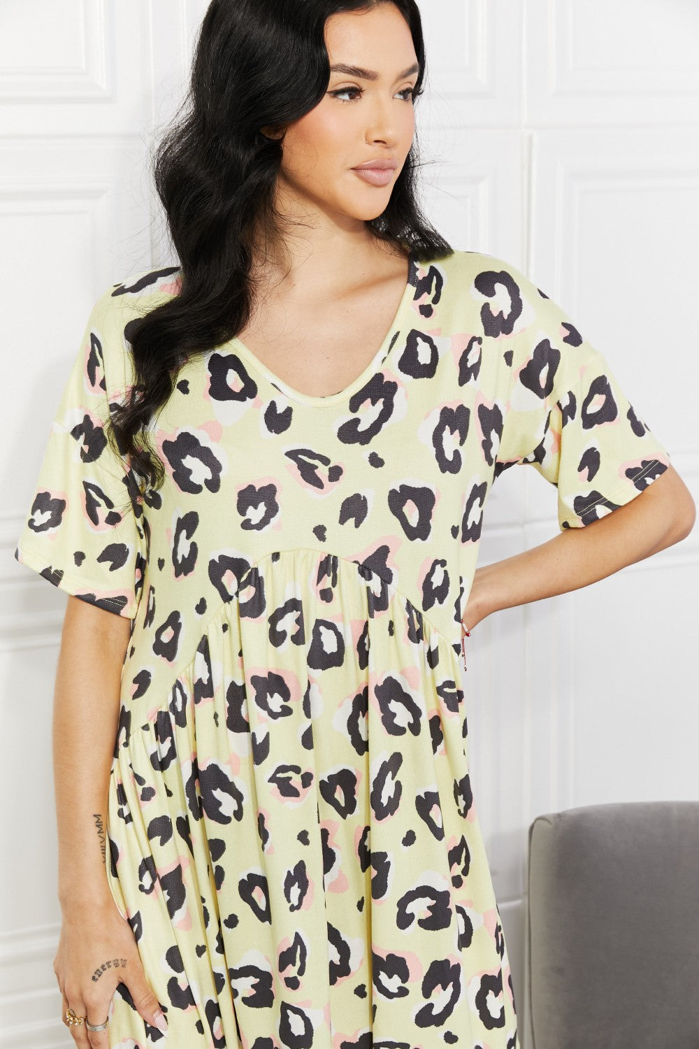 Take It Easy Animal Print Dress