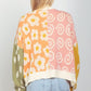 Patterned VERY J Color Block Open Front Long Sleeve Cardigan