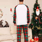 Full Size Reindeer Graphic Top and Plaid Pants Set
