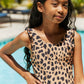 Marina West Swim Float On Ruffled One-Piece in Leopard **** Final Sale