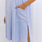HEYSON Look Good, Feel Good Full Size Washed Sleeveless Casual Dress in Periwinkle