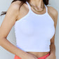 Ninexis Everyday Staple Soft Modal Short Strap Ribbed Tank Top in  Off White