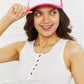 Falling For You Trucker Hat in Pink