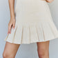HEYSON Only Mine Pleated Mini Tennis Skirt in Cream